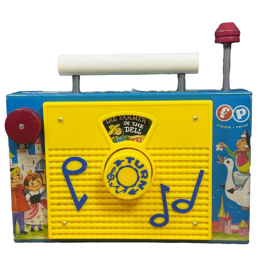 Vintage Fisher-Price TV Radio — “The Farmer in the Dell” Musical Toy